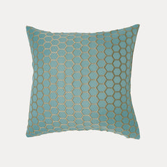 Cotton Club Aqua Gold Cushion