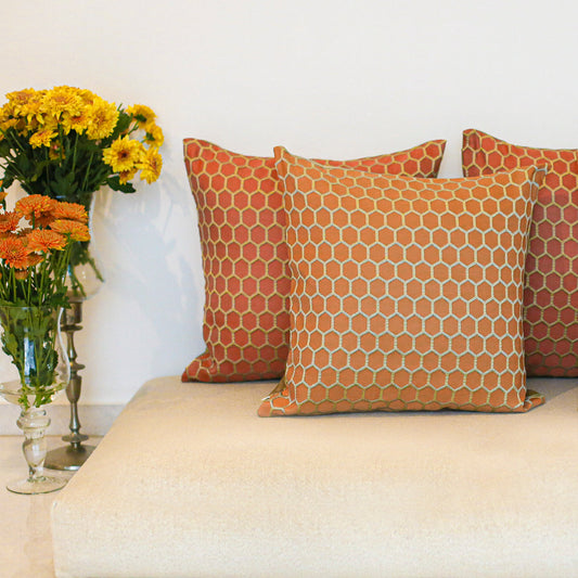 Cotton Club Orange Beige Cushion