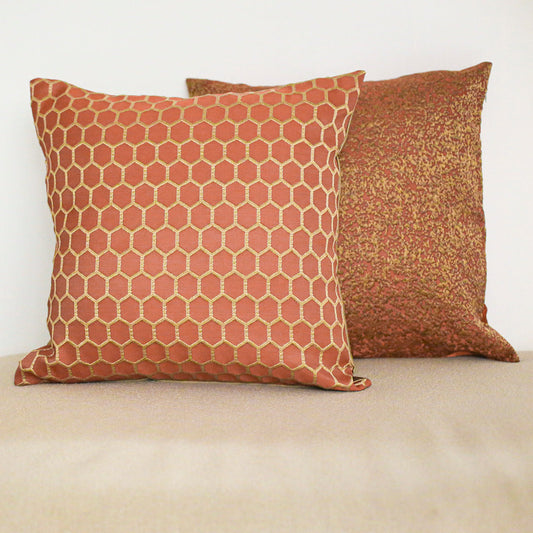 Cotton Club  Red Gold Cushion