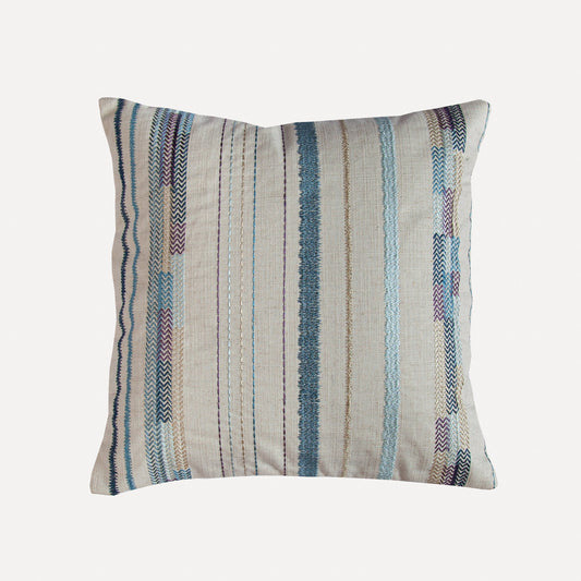 Iris Indigo Square Cushion