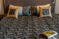 Havana Black Iris Bedspread