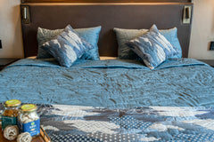 Boro Boro Indigo Bedspread