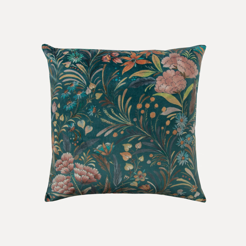 Kew Pacific Velvet Cushion